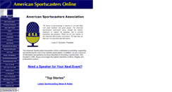 Desktop Screenshot of americansportscastersonline.com